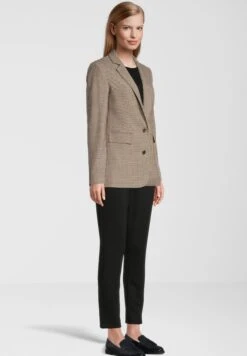 Hahnentritt - Blazer - Beige -Winkel Voor Damesmode 000bc1bfadf848a89f8573383e986fdf