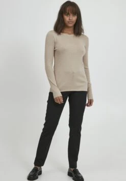 Pzsara - Trui - White Pepper Melange -Winkel Voor Damesmode 01d627af89724a0daa2775d49d81250b