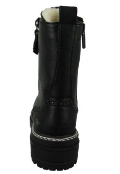 Mustang Sportliche - Enkellaarsjes Met Plateauzool - Schwarz -Winkel Voor Damesmode 043175f349bb4d768c9c3ae94bb121ab