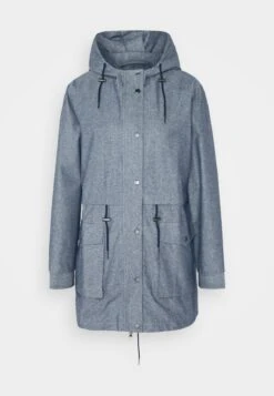 Thought The Chambray Waterproof Jacket - Parka - Blue -Winkel Voor Damesmode 057c3cdc3e574ba1ad275f14403ffae0