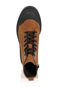 Enkellaarsjes Met Plateauzool - Camel -Winkel Voor Damesmode 0654d7539b2440f9a988cd5d05b635b9