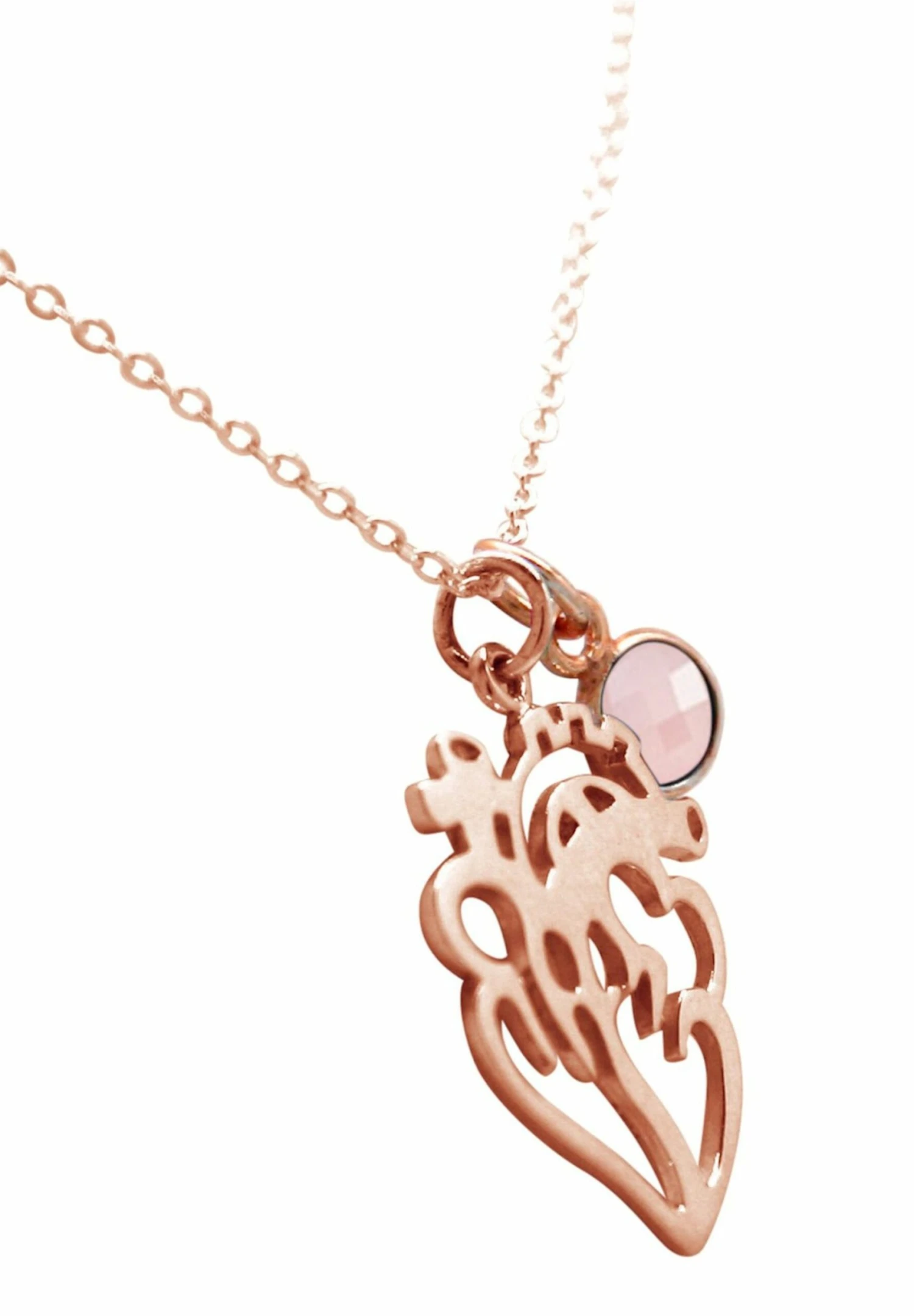 Gemshine Anatomisches Herz Für Doktor Arzt Krankenschwester Biologe O - Ketting - Rose Gold Coloured 4 Gemshine Anatomisches Herz Für Doktor Arzt Krankenschwester Biologe O - Ketting - Rose Gold Coloured - Afbeelding 2