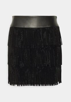 DKNY Fringe Skirt Waist - Minirok - Black -Winkel Voor Damesmode 07888c1513034fe3bf19c95a6d3268f0