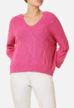 3/4 Sleeve- Trui - Hot Pink