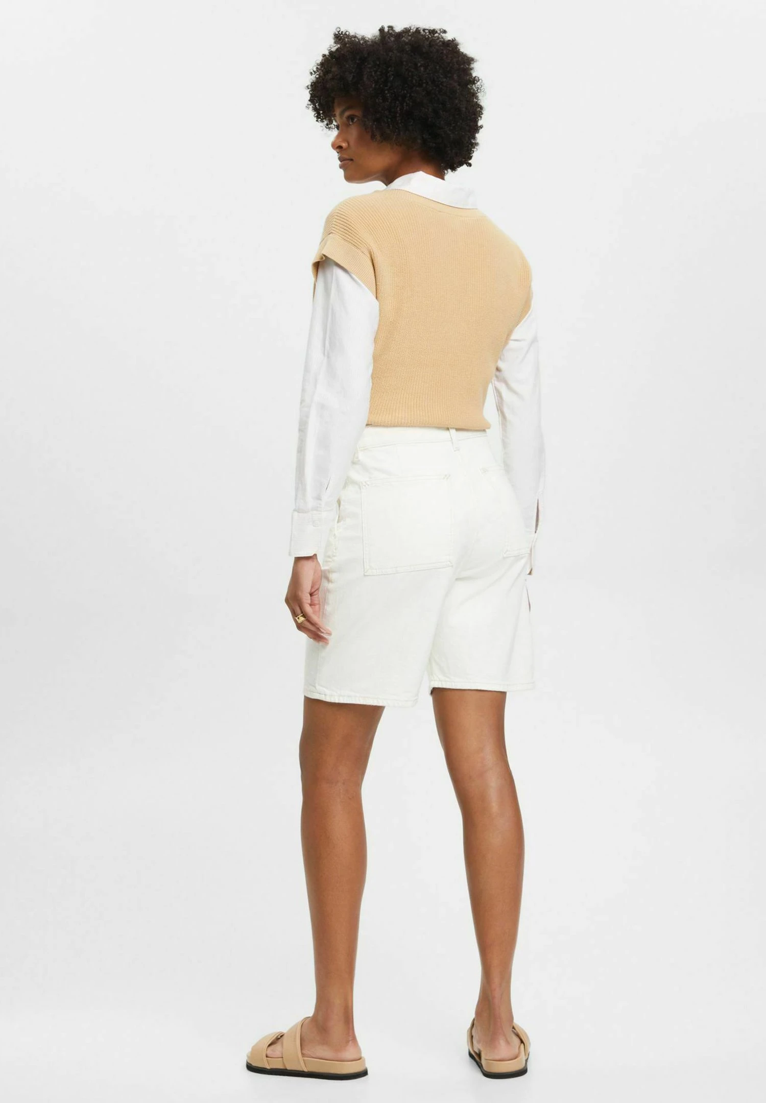 ESPRIT Mit Hohem Bund - Shorts - Off White 5 ESPRIT Mit Hohem Bund - Shorts - Off White - Afbeelding 3