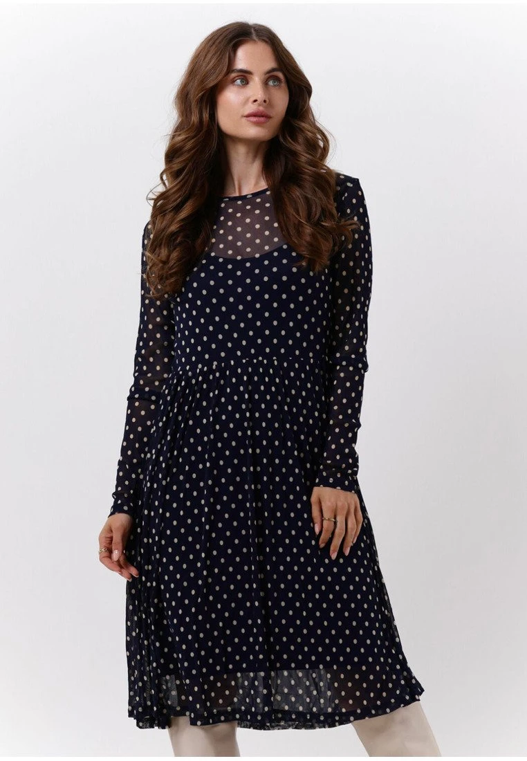 Lollys Laundry Lydia - Jurk - Donkerblauw 3 Lollys Laundry Lydia - Jurk - Donkerblauw