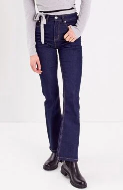 Mit Hohem Bund - Bootcut Jeans - Denim Brut -Winkel Voor Damesmode 0fe3a27a78af4c6fb8bd3d39c9a1fa84