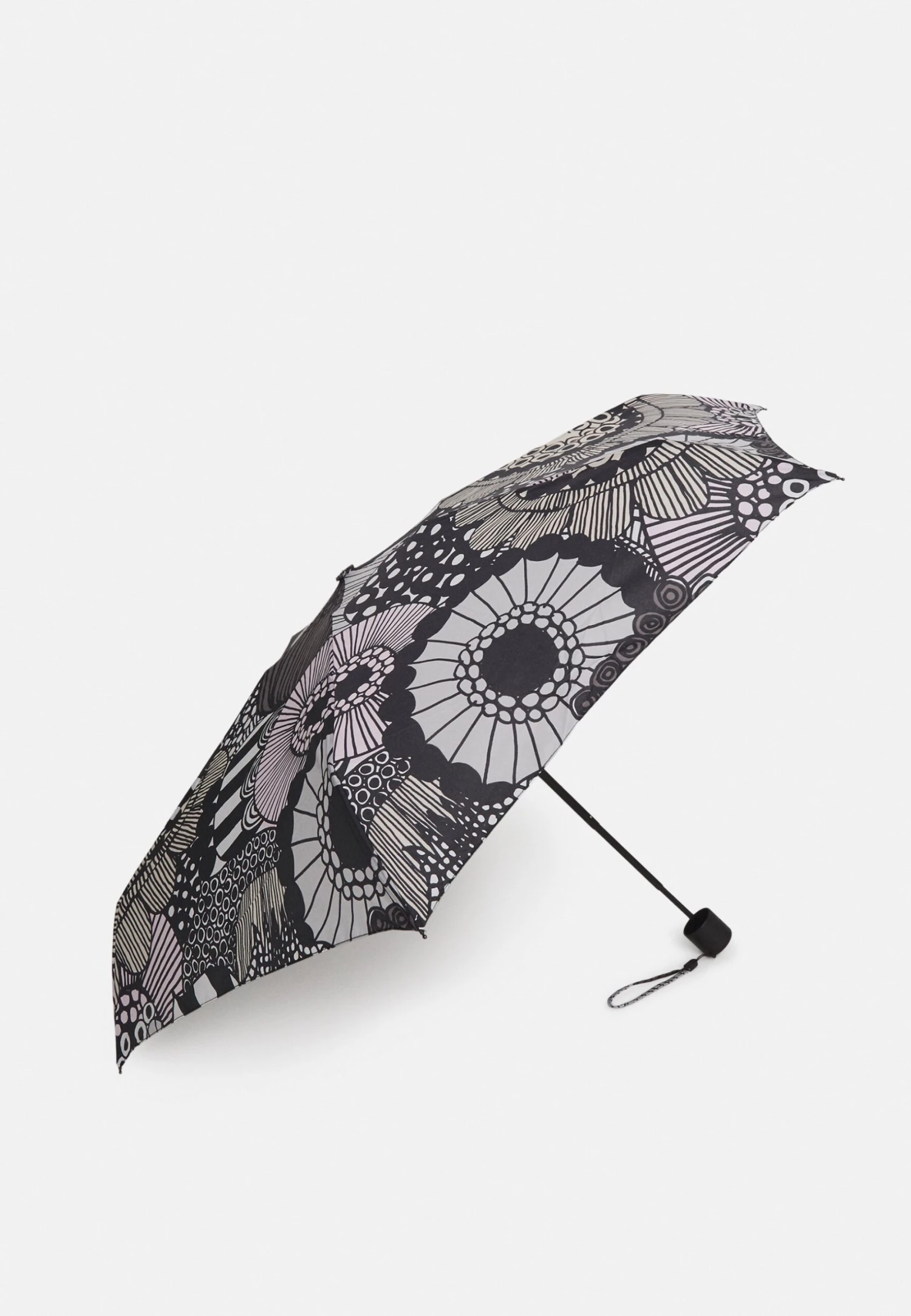 Marimekko Siirtolapuutarha Mini ManualUmbrella - Paraplu - Black/White/Grey/Light Pink 3 Marimekko Siirtolapuutarha Mini ManualUmbrella - Paraplu - Black/White/Grey/Light Pink