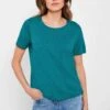 Cecil In Unifarbe - T-Shirt Basic - Blau -Winkel Voor Damesmode 16a2cfdb4bbb4de1826d35933f6409f1