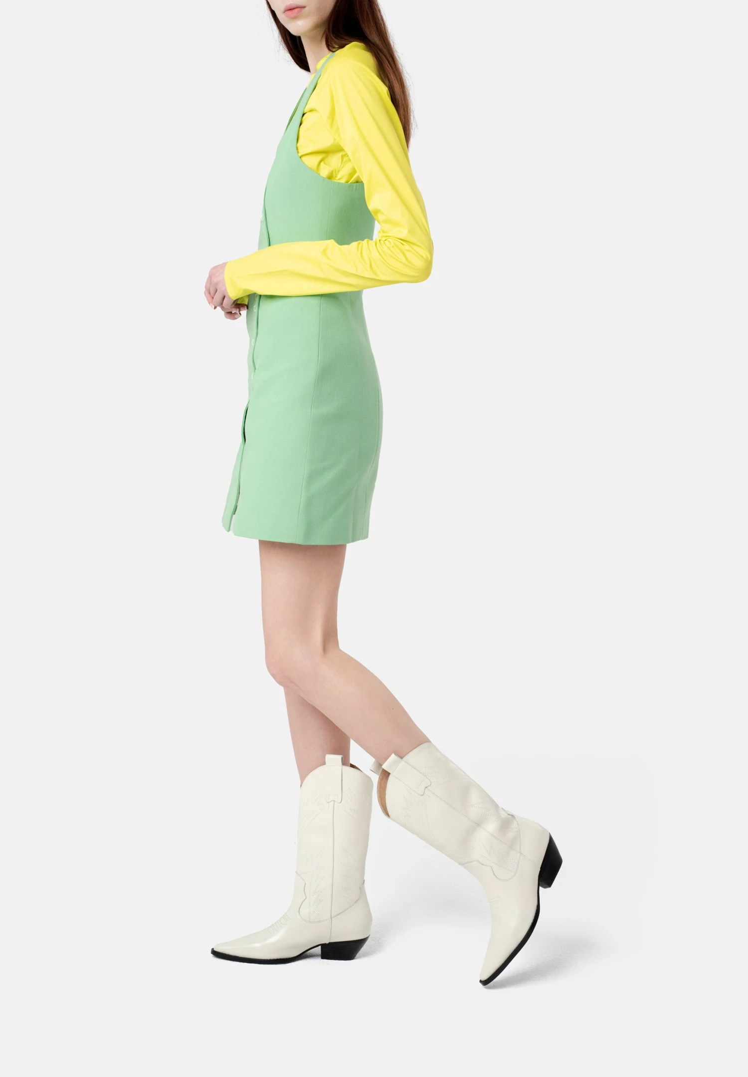 L37 Crush On U - Cowboy-/Bikerlaarzen - Off-White 4 L37 Crush On U - Cowboy-/Bikerlaarzen - Off-White - Afbeelding 2