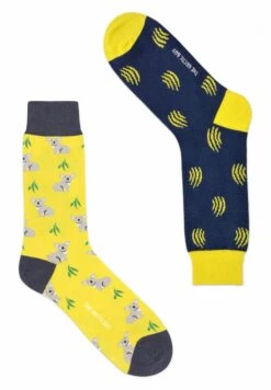 Koala Bear Edition 2 Pack Unisex - Sokken - Yellow