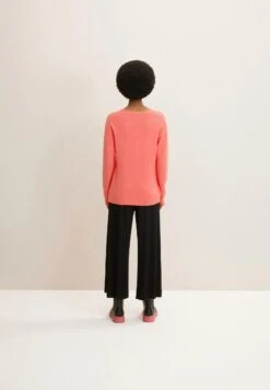 Tom Tailor Mit V Ausschnitt  - Trui - Smooth Papaya Red -Winkel Voor Damesmode 1a4a98ef73d846eaabd75aee228486c8