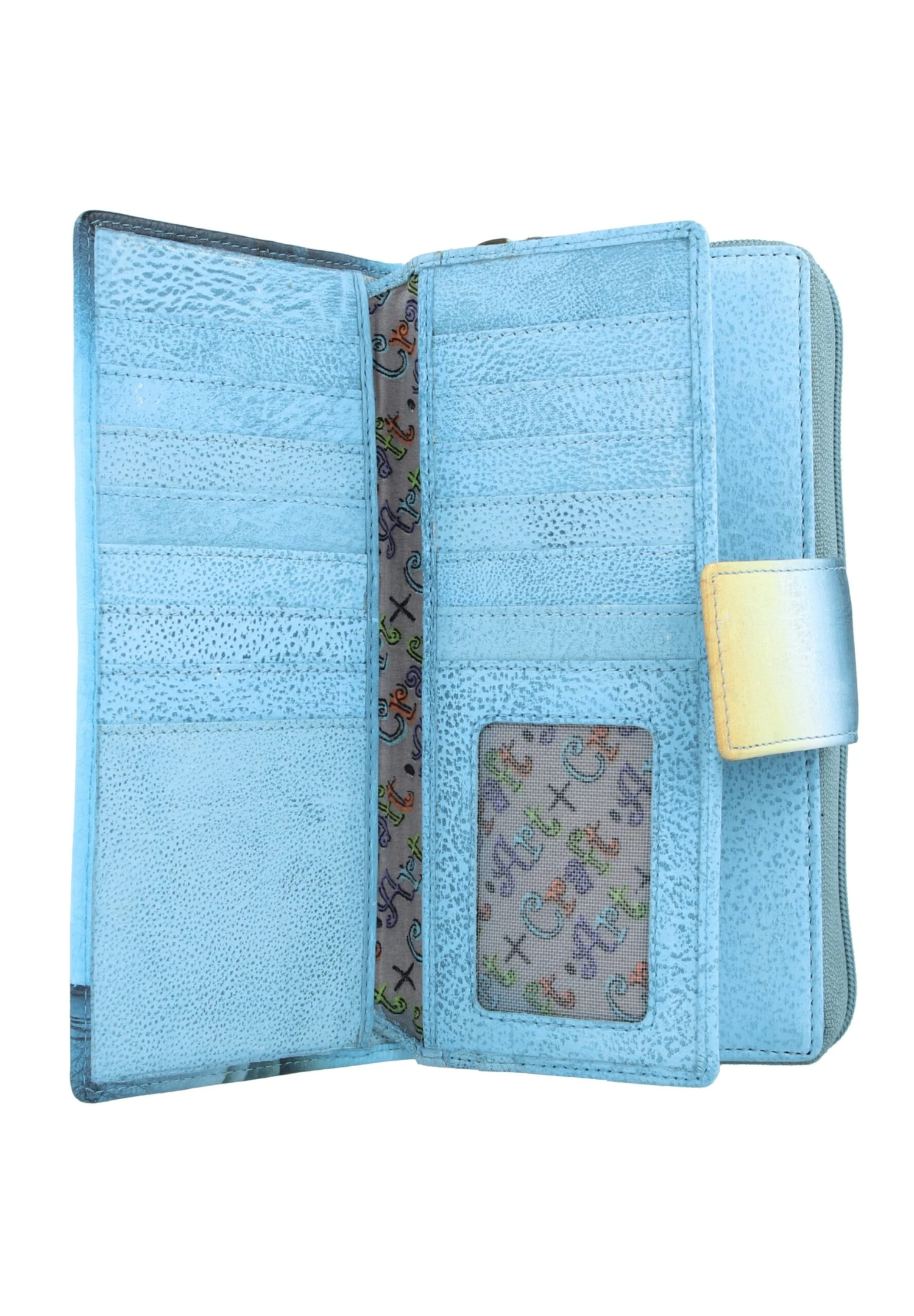 Art+ Rfid- Portemonnee - Handbemalt 6 Art+ Rfid- Portemonnee - Handbemalt - Afbeelding 4