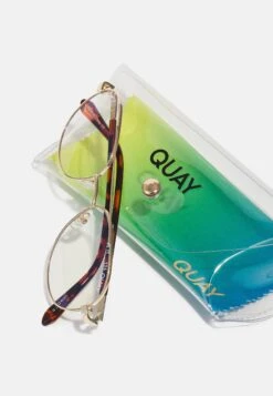 QUAY AUSTRALIA Wait For It Unisex - Brillen Met Blauwlichtfilter - Gold-Coloured/Clear -Winkel Voor Damesmode 1c39ecf81ef84854913d8d6a92e0649a