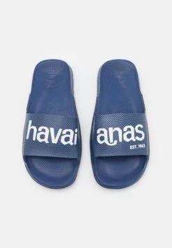 Havaianas Slide Classic Logomania Unisex - Badslippers - Navy Blue -Winkel Voor Damesmode 1d04d6baabf844a5a8a9283f928d2e84