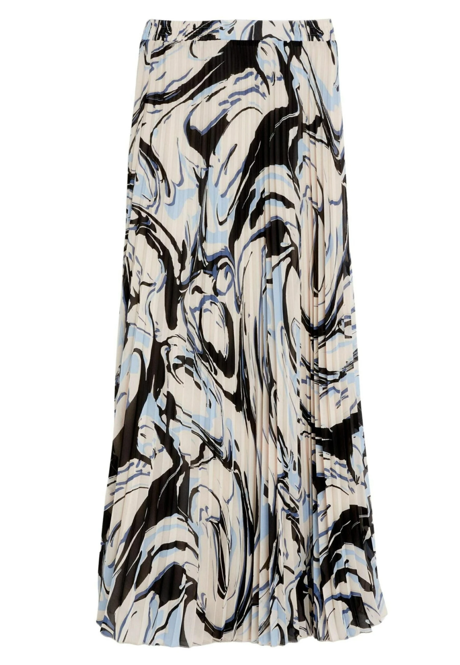 Marks & Spencer Marble Print Pleated- Maxirok - Ivory Mix 7 Marks & Spencer Marble Print Pleated- Maxirok - Ivory Mix - Afbeelding 5