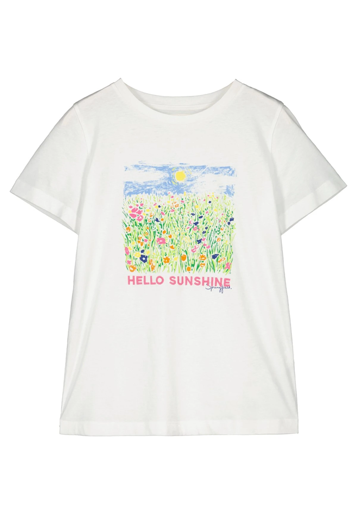 Springfield Hello Sunshine - T-Shirt Print - Blanco 7 Springfield Hello Sunshine - T-Shirt Print - Blanco - Afbeelding 5