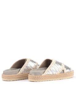 Mou Rope Bio In Pelle Silver Con Ricamo - Muiltjes - Argento 9 Mou Rope Bio In Pelle Silver Con Ricamo - Muiltjes - Argento -Winkel Voor Damesmode 1f81ddf4c4984b91b3ebfee5263d4093