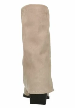 Mit Umschlag - Cowboy-/Bikerlaarzen - Beige -Winkel Voor Damesmode 218fa78751e94522a27252856fc17a23