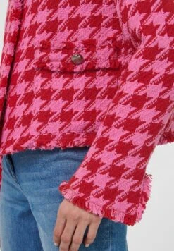 Mit Hahnentritt-Muster - Blazer - Leuchtpink Rot -Winkel Voor Damesmode 242b28d6bb5347b8b87db1e0c0c23ab7