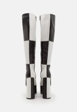 Lamoda Runway - Laarzen Met Hoge Hak - Black/White -Winkel Voor Damesmode 24bd1afe7b824e34b803b476bfc024e7