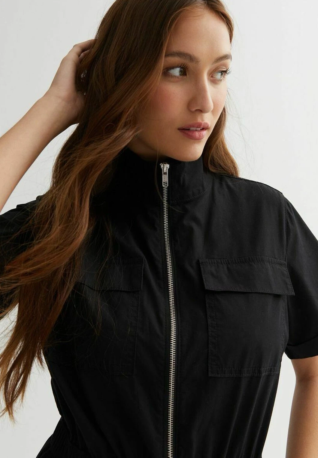 New Look Zip Utility Parachute- Jumpsuit - Black 5 New Look Zip Utility Parachute- Jumpsuit - Black - Afbeelding 3