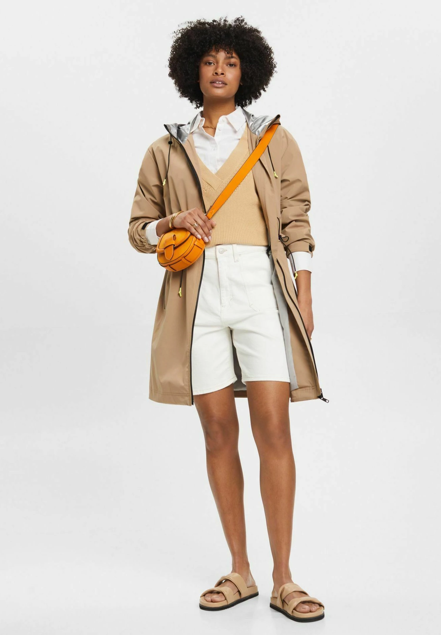 ESPRIT Mit Hohem Bund - Shorts - Off White 6 ESPRIT Mit Hohem Bund - Shorts - Off White - Afbeelding 4