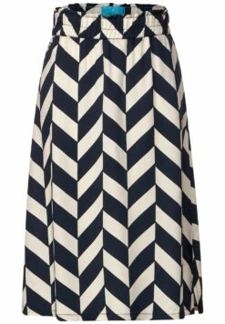 STREET ONE Mit Zick Zack Muster - A-Lijn Rok - Blau -Winkel Voor Damesmode 2728d5a358ce471387d9c071251f6afb