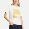 CARTOON Rundhalsausschnitt - T-Shirt Print - White Yellow -Winkel Voor Damesmode 299ca2159b9e43c1bc9eb31843c5f3a3