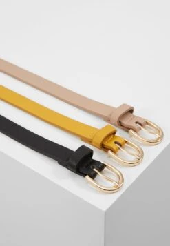 Anna Field 3 Pack - Tailleriem - Black/Yellow/Taup -Winkel Voor Damesmode 2a04016d6cc545b2b15b28c388cf9d6d
