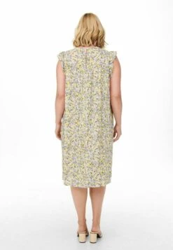 ONLY CARMAKOMA Curvy Rüschenärmel - Jurk - Cloud Dancer -Winkel Voor Damesmode 2da12be9e49a4b4b94e7c7e10356524e