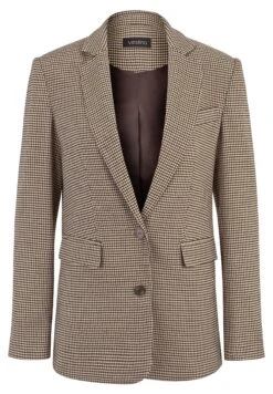 Hahnentritt - Blazer - Beige -Winkel Voor Damesmode 2e34ce9cc2654a70bd67bd382328d7d6