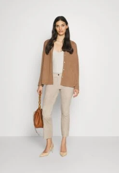 REPEAT Pants - Leren Broek - Taupe -Winkel Voor Damesmode 2ed48643fb2544f3a335818fae42f134