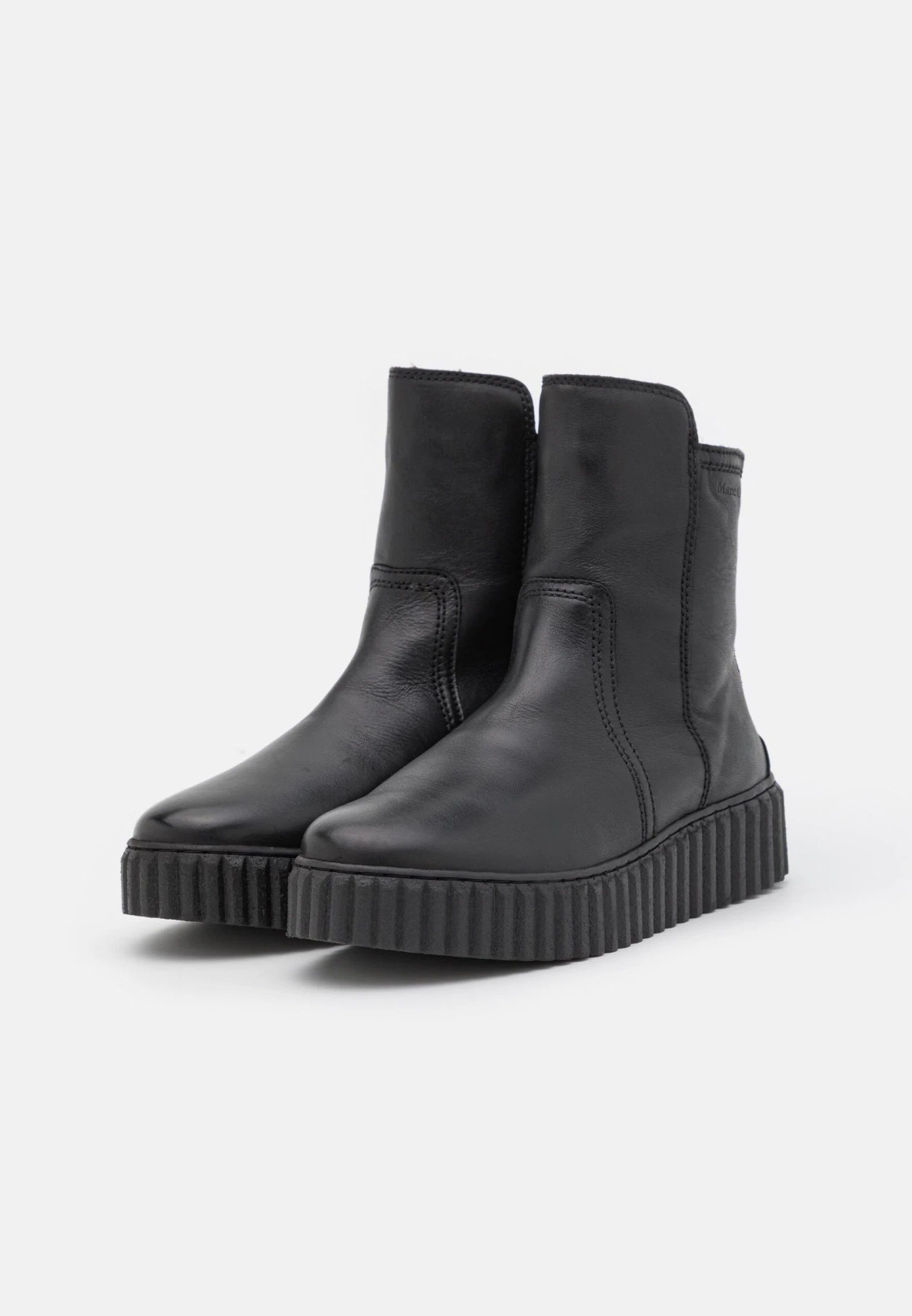 Marc O'Polo Bianca - Enkellaarsjes Met Plateauzool - Black 5 Marc O'Polo Bianca - Enkellaarsjes Met Plateauzool - Black - Afbeelding 3