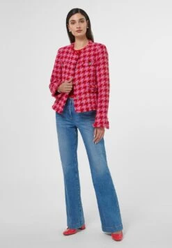 Mit Hahnentritt-Muster - Blazer - Leuchtpink Rot -Winkel Voor Damesmode 32edb79c439c4e3e90aee27b5e9950f6