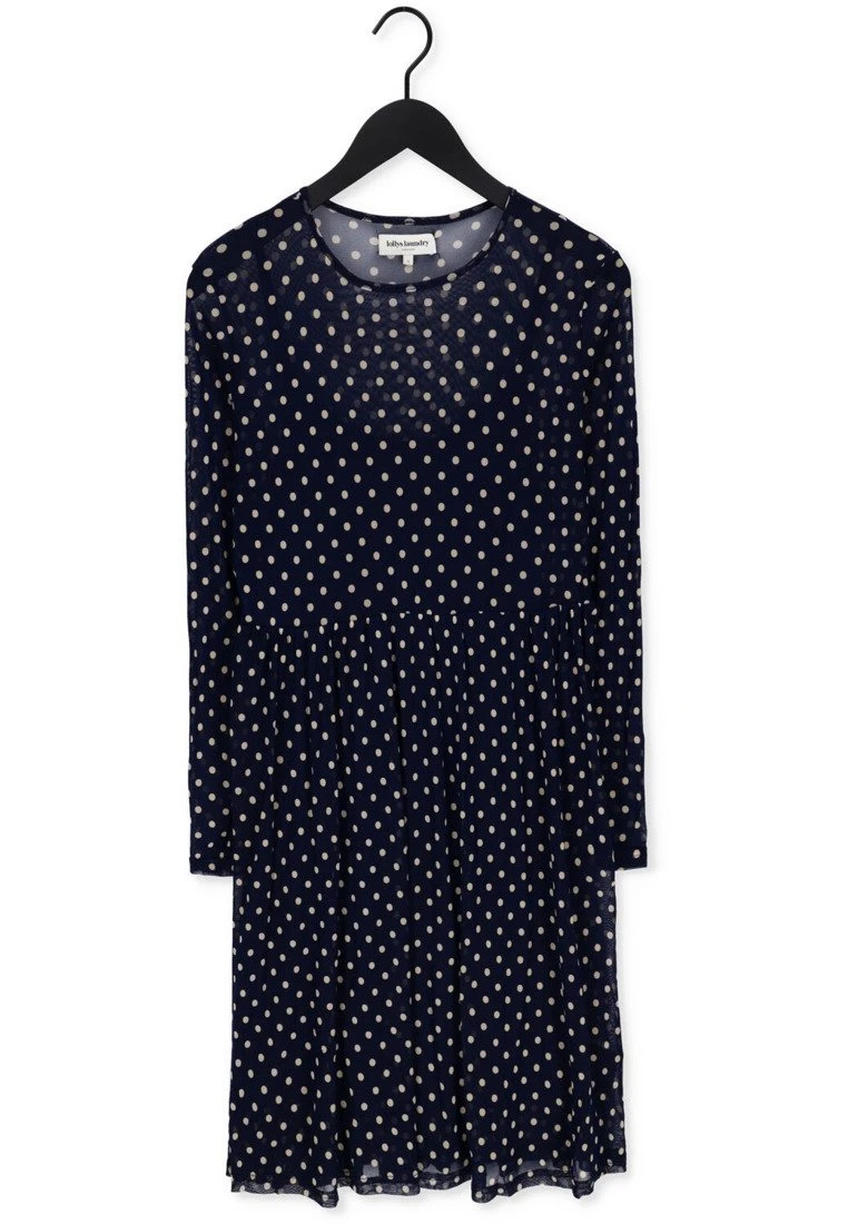 Lollys Laundry Lydia - Jurk - Donkerblauw 6 Lollys Laundry Lydia - Jurk - Donkerblauw - Afbeelding 4