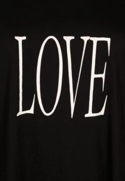 Zizzi OversizeMit Druck - T-Shirt Print - Black W Love -Winkel Voor Damesmode 353bca82ca5b47e8ab3f5f240b850417