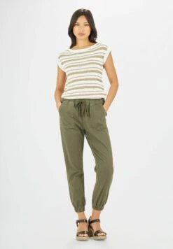 With Patch Pocket - Trainingsbroek - Verde Militare