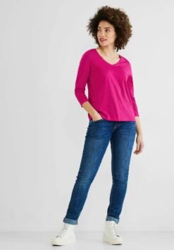 STREET ONE Mit 3/4 Ärmel - Longsleeve - Pink -Winkel Voor Damesmode 36e8a0de029a419c8814c1c5a7072050
