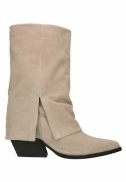 Mit Umschlag - Cowboy-/Bikerlaarzen - Beige -Winkel Voor Damesmode 3a82985e54c84b04a9316786b2edc449