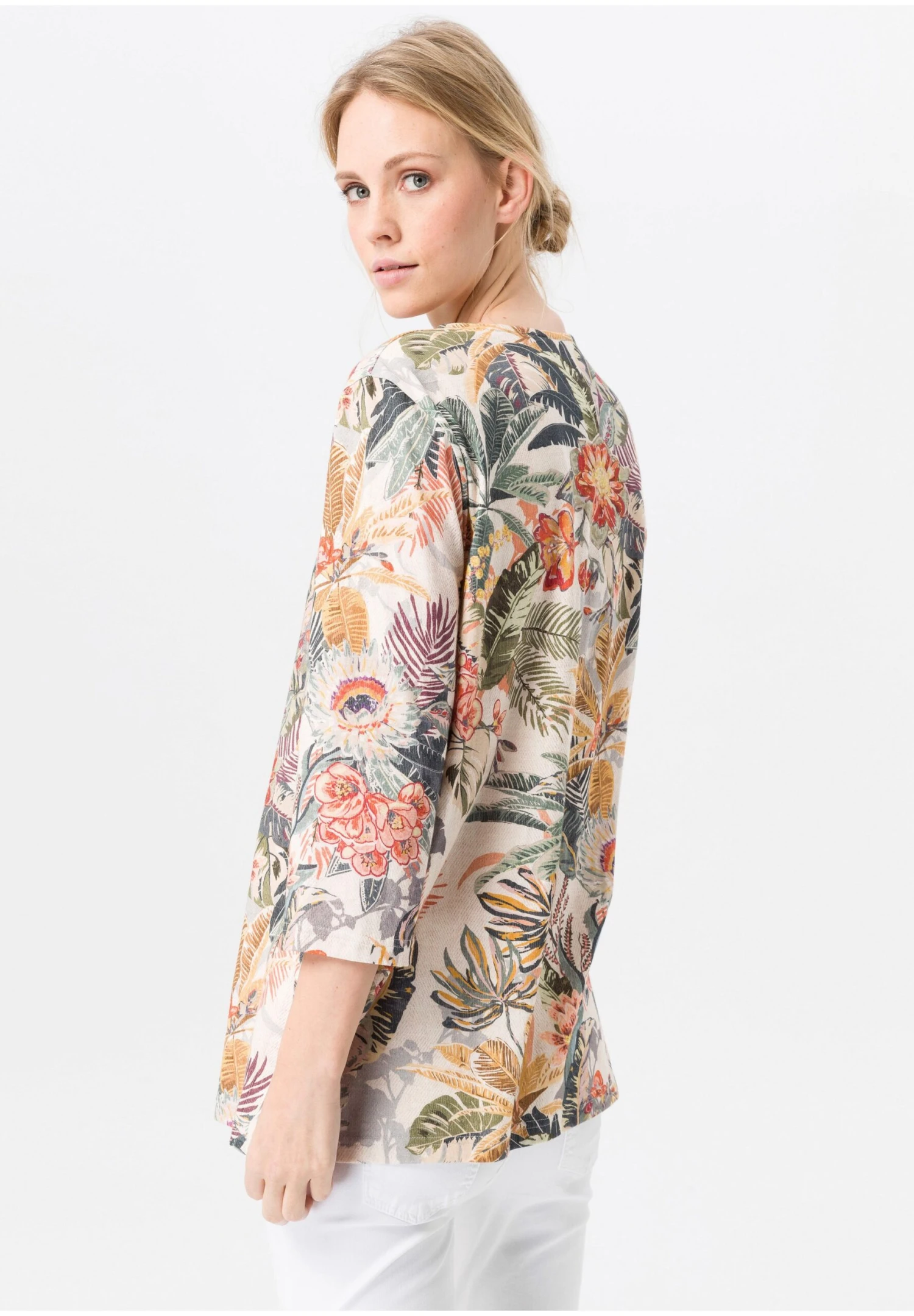 Blouse - Beige/Multicolor 5 Blouse - Beige/Multicolor - Afbeelding 3