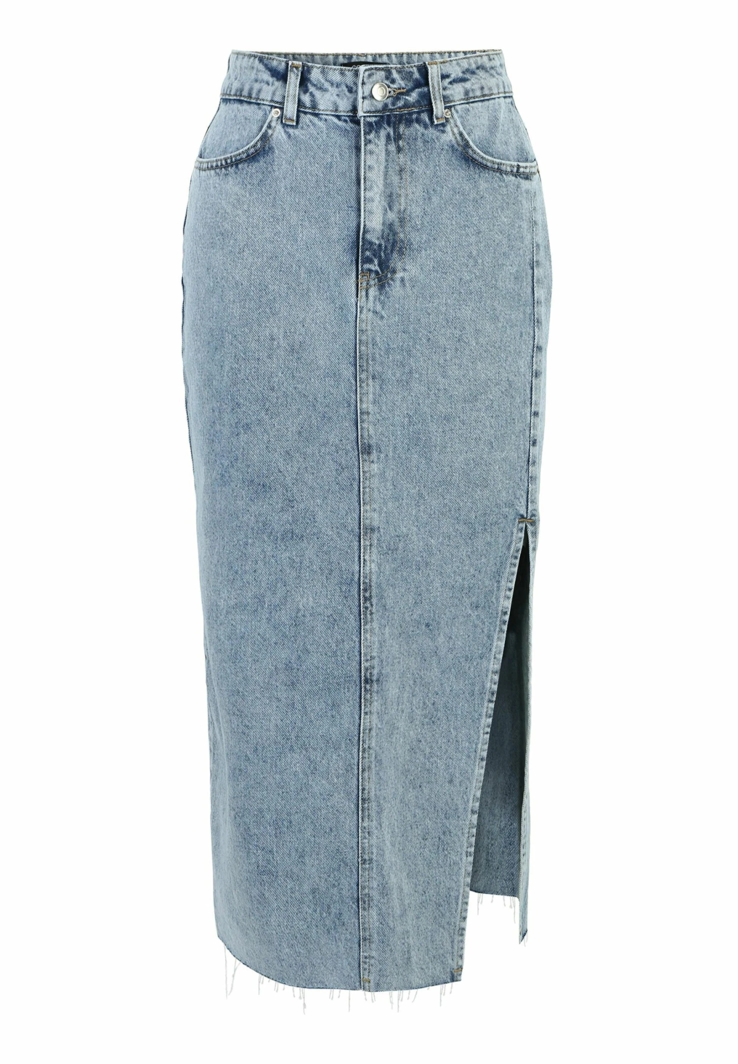 Kokerrok - Light Blue Denim 6 Kokerrok - Light Blue Denim - Afbeelding 4