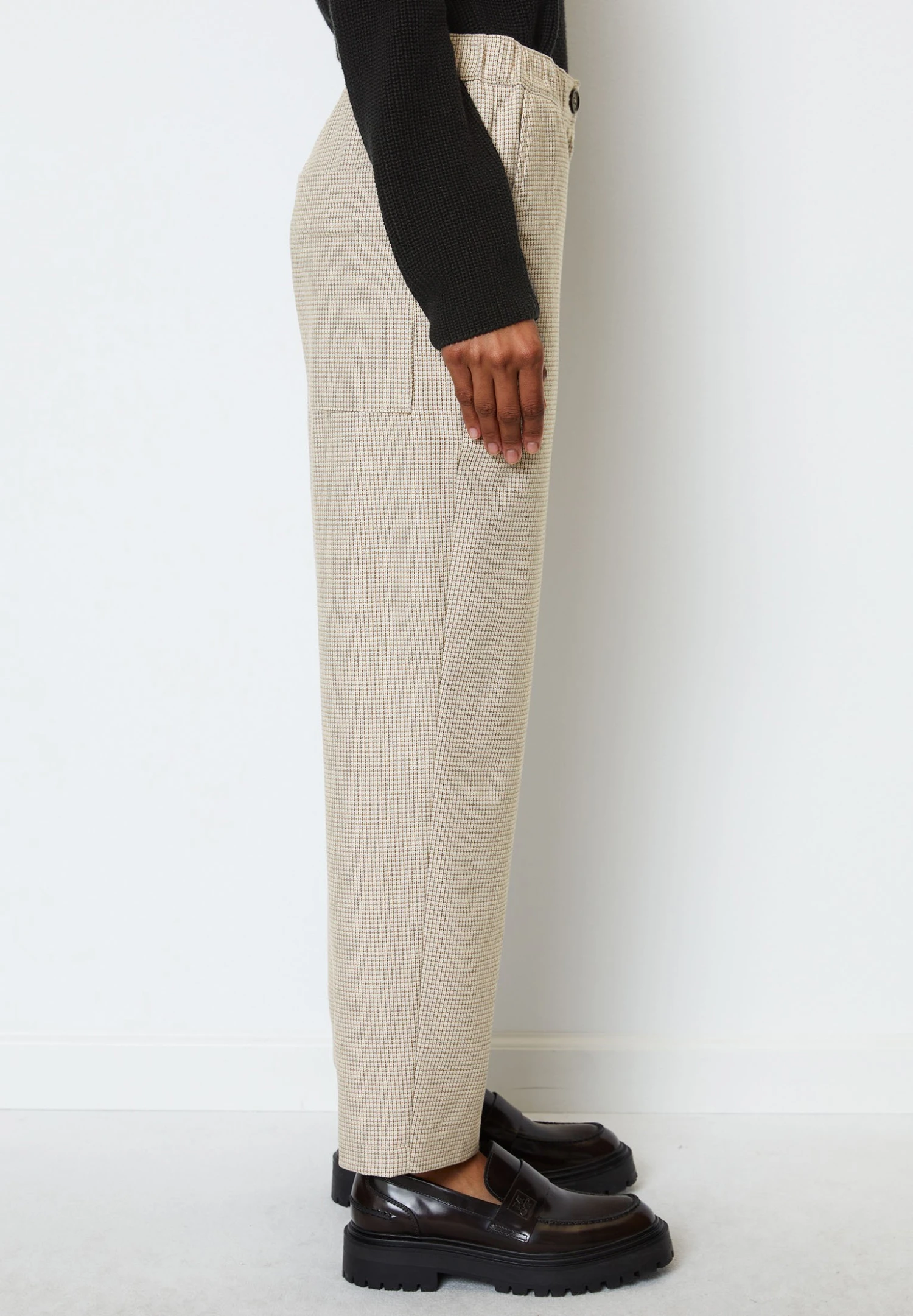Marc O'Polo Modern Barrel Leg Elastic Waist Patch Pocket - Broek - Light Brown 7 Marc O'Polo Modern Barrel Leg Elastic Waist Patch Pocket - Broek - Light Brown - Afbeelding 5