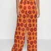 Eco Tania Wide Leg Trouser - Strandaccessoire - Orange -Winkel Voor Damesmode 3feae1c607a34a3eaebe37fbb8272c8a