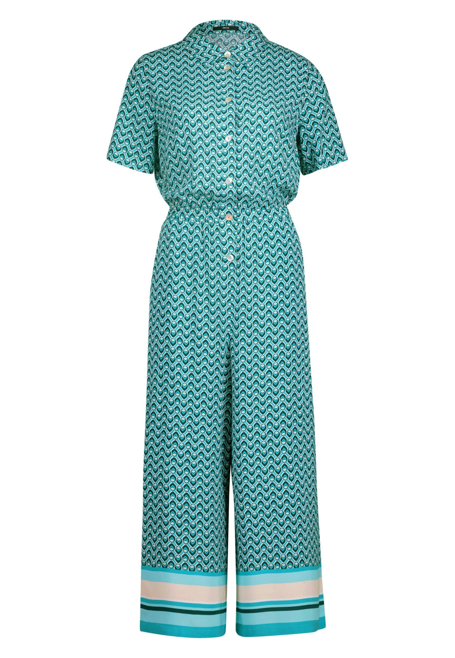 Zero Mit Knopfleiste - Jumpsuit - Dark Greengreen 8 Zero Mit Knopfleiste - Jumpsuit - Dark Greengreen - Afbeelding 6