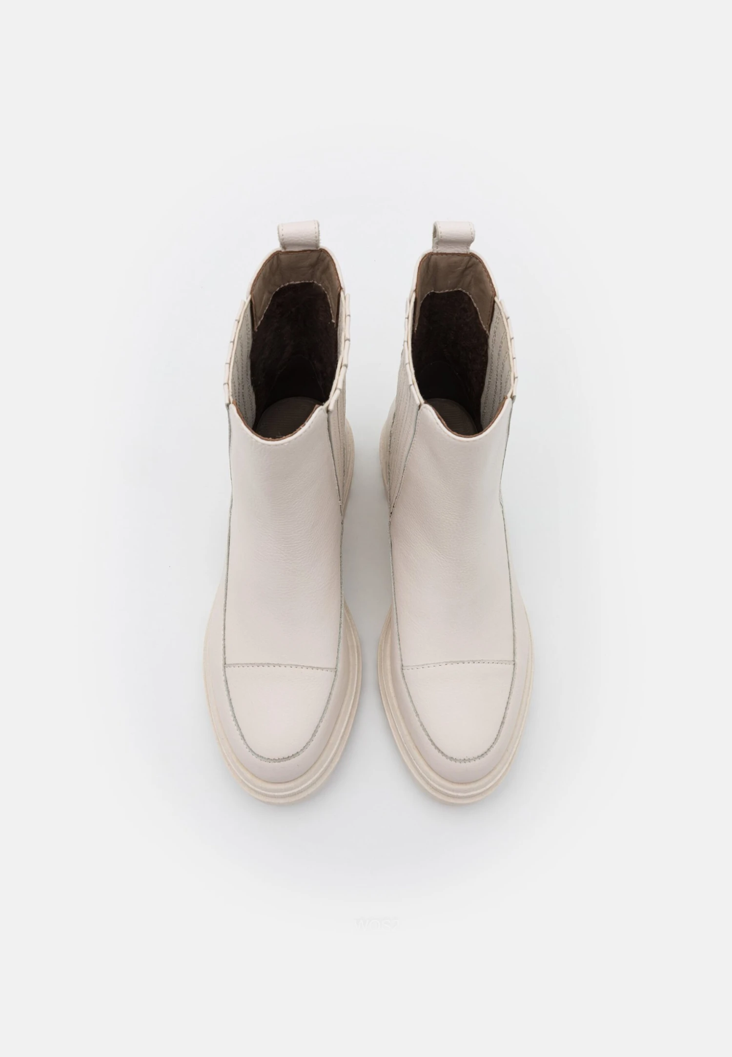 Anna Field Leather - Enkellaarsjes Met Plateauzool - Off-White 8 Anna Field Leather - Enkellaarsjes Met Plateauzool - Off-White - Afbeelding 6