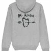 Mi Amor Back Unisex- Hoodie - Mottled Grey -Winkel Voor Damesmode 448095865a5240b7a9091732abe9e400