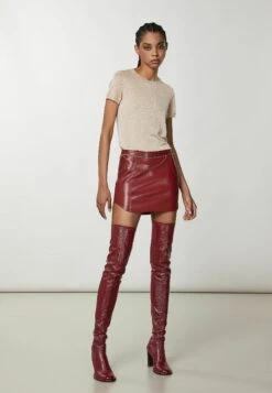 Patrizia Pepe Short-Sleeved - T-Shirt Print - Astral Blush Lurex -Winkel Voor Damesmode 46441d1c3aa3493eb3e290c9604518aa