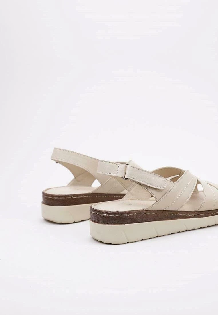 Telendos - Sandalen Met Plateauzool - Beige 7 Telendos - Sandalen Met Plateauzool - Beige - Afbeelding 5