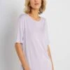 Plain Stretch- T-Shirt Basic - Lilas 2 Plain Stretch- T-Shirt Basic - Lilas -Winkel Voor Damesmode 46e4b4a20d4945d79601ec18937deacf